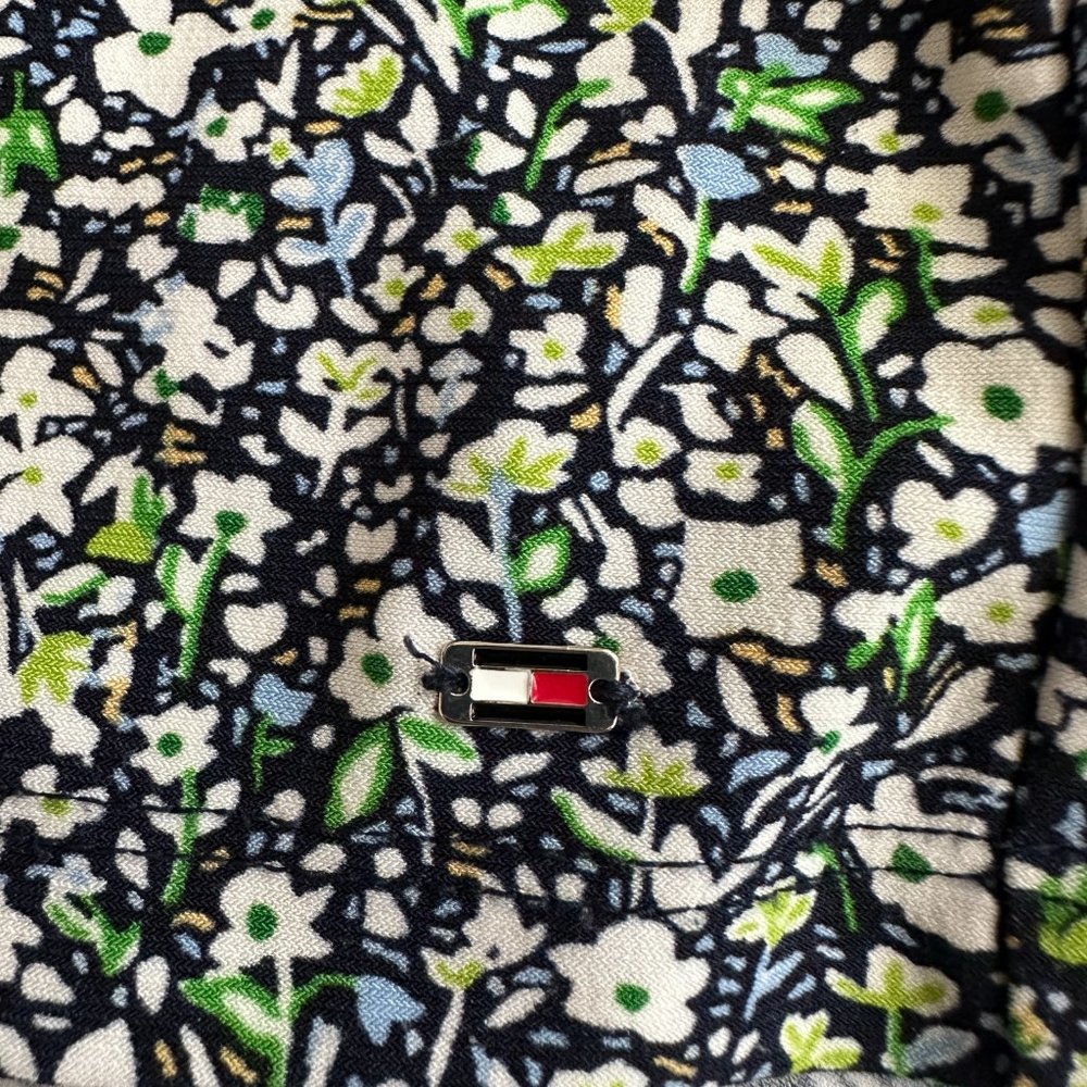 Tommy Hilfiger Floral Twist Front Sleeveless Tank Shell Top Women's Medium - Picture 5 of 6